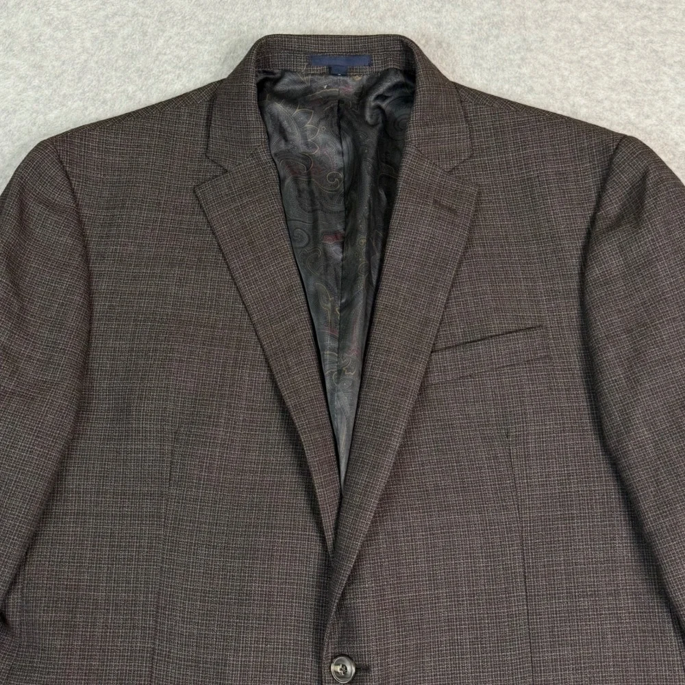 Jos. A. Bank 1905 Tailored Fit Brown 100% Wool Blazer Sport Coat Mens‎ 43 Long